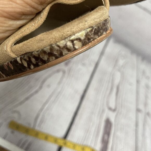 Calvin Klein Heels Womens‎ Sz 8M Fail Open Toe Suede Animal Print Pump - Picture 12 of 12